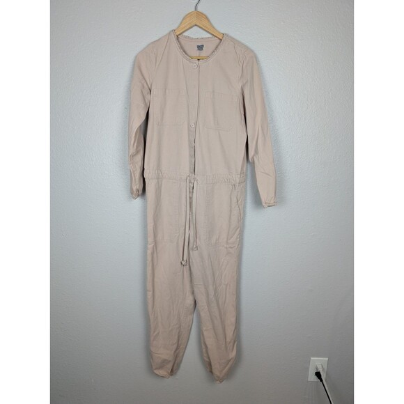 Aerie Softest Blush Pink Jumpsuit Long Sleeve - Size Small - Picture 2 of 8